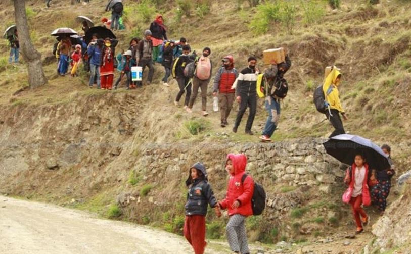 चिसो छल्न तराई झर्दै हुम्ली